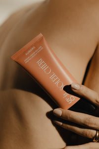 "Aurore", Crème visage légère SPF50 à l'acide hyaluronique et teintée.